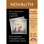 Vivid yellow matte polyester film 120 µ - Size : A4 (25 sheets)