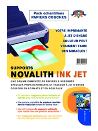 Pochette échantillons Papiers Couchés Mats NOVALITH Ink Jet - A4 (210x297mm)
