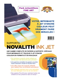 Pochette échantillons Papiers Fine Art NOVALITH Ink Jet - A4 (210x297mm)