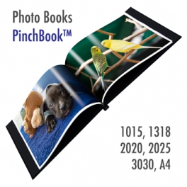 Pinchbook, photo book cover, black leather (without window) - A4 (210x297mm) Pinchbook, photo book cover, black leather (without window) - A4 (210x297mm)