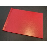 PinchBook - Album photo à pince (Cuir Rouge) sans fenêtre - A4 (210x297mm)