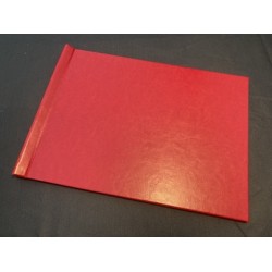 PinchBook - Album photo à pince (Cuir Rouge) sans fenêtre - A4 (210x297mm)