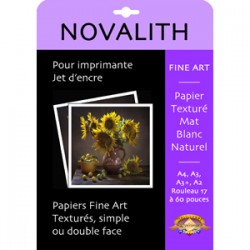Double Side Fine Art paper (Natural White) 300gsm - Size : A3+ (50 feuilles)
